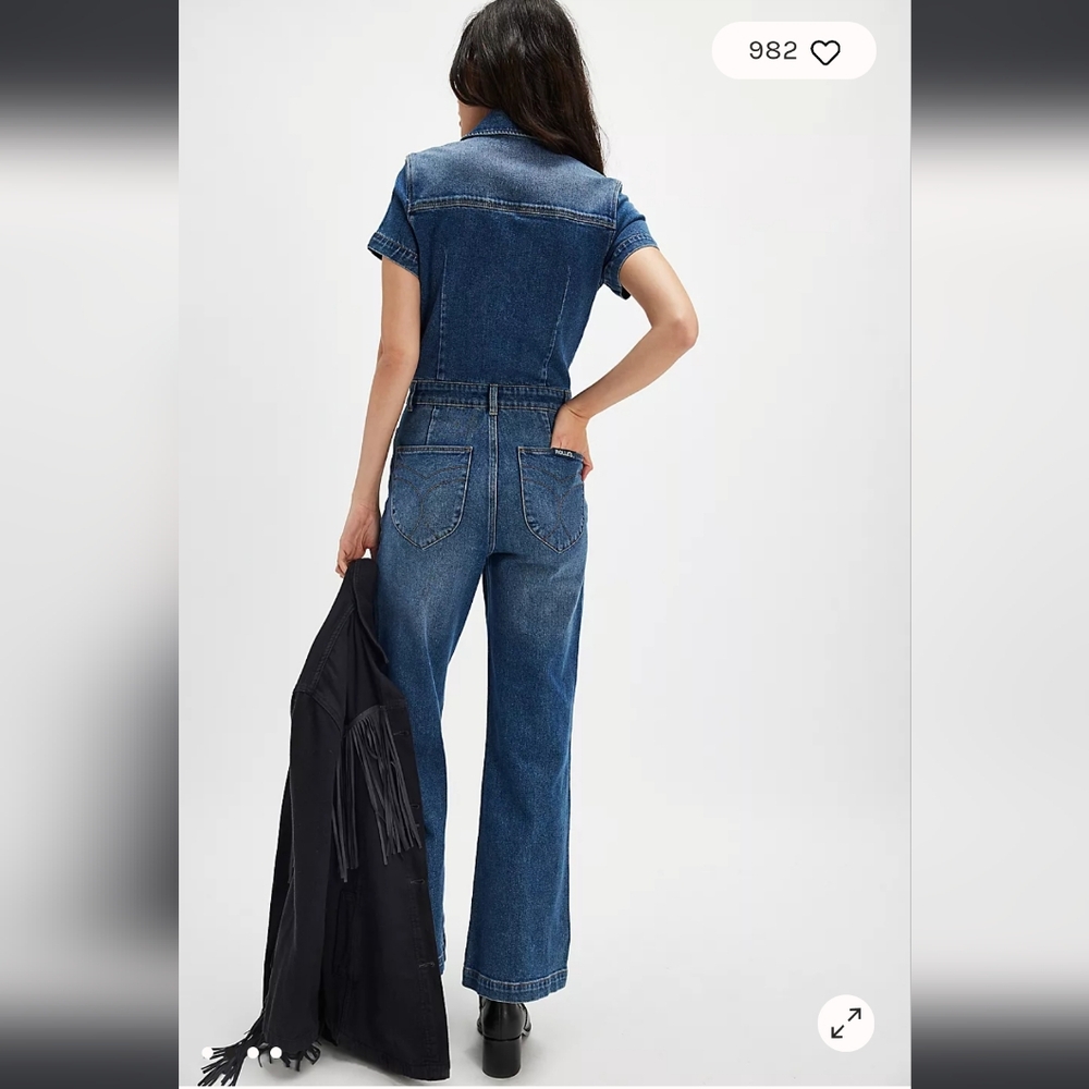 ROLLA'S NWT Sailor Jumpsuit Breaker in Mid Vintage Blue Size 8/s - Picture 11 of 13